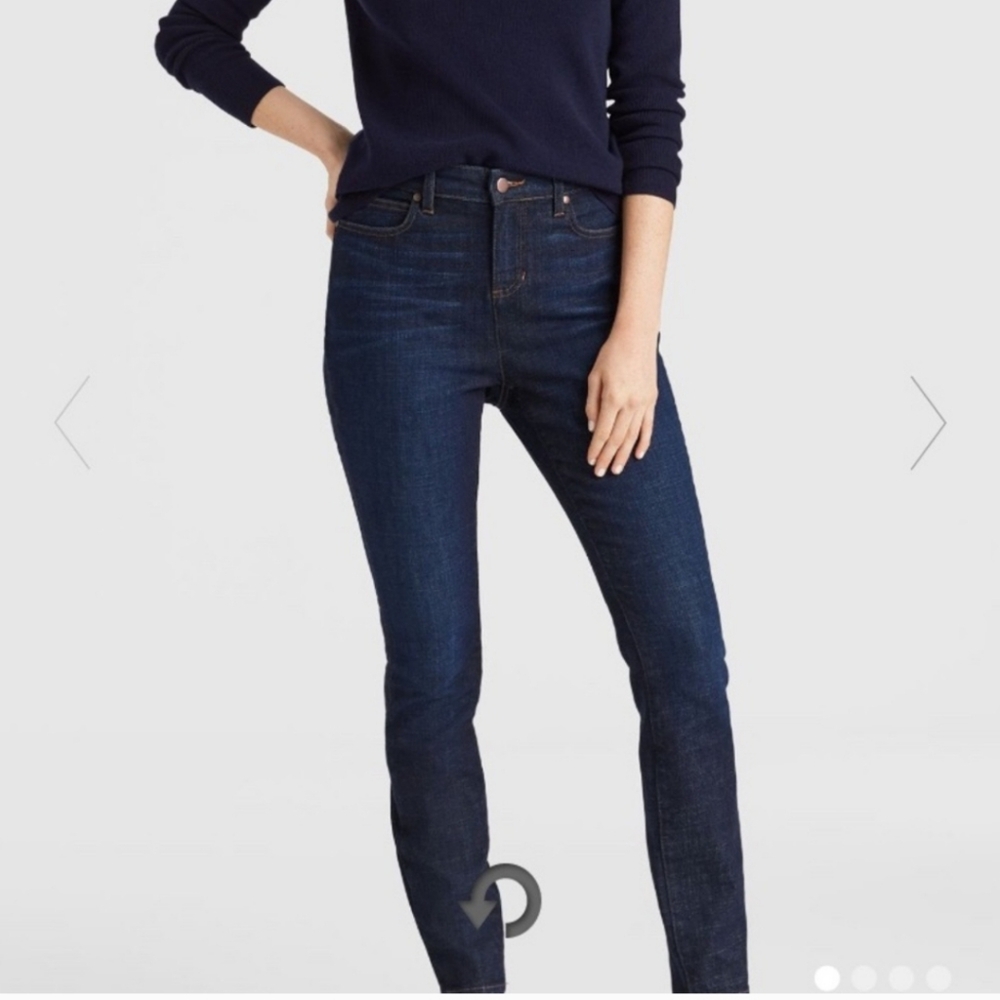 Eileen Fisher Dark Wash Skinny Jeans sz 4